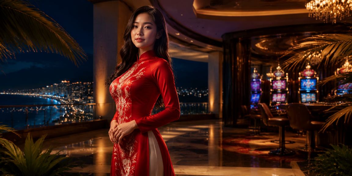 Phụ nữ mặc áo dài truyền thống Nha Trang tham gia casino trực tuyến và trò chơi mới