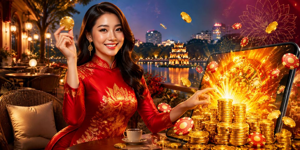 Giao diện casino và cá cược trực tuyến Việt Nam hiển thị các ưu đãi nổi bật trong tuần